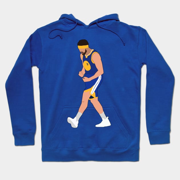 Klay Thompson 14 Three's Celebration - Golden State Warriors Hoodie by xavierjfong